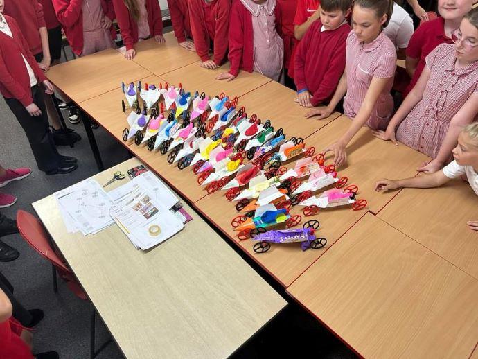 School children at a STEM day 