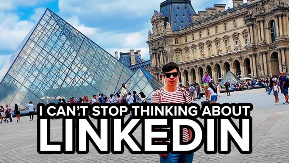 Standing next to the Louvre in Paris thinking about Linkedin