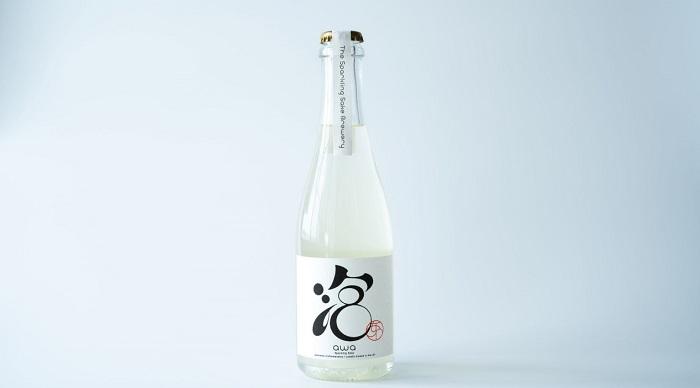 Bottle from The Sparkling Sake Brewery