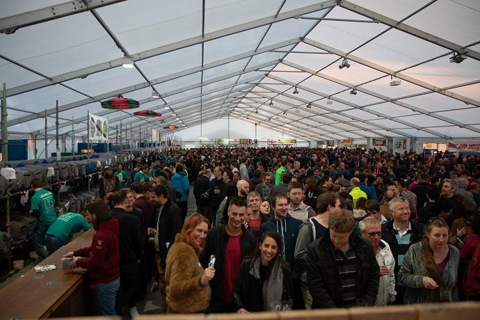 Cambridge beer festival crowd