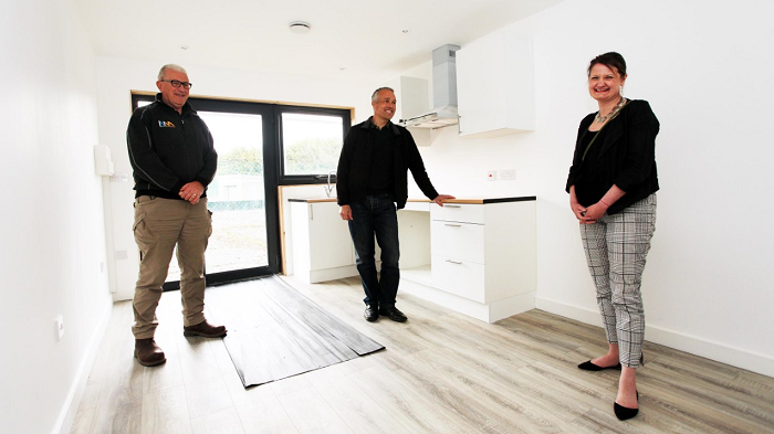 Chief Commercial Officer, Carole Charter with Martin Clark, Group Director of Impact, Allia and John Evans, Director, New Meaning Foundation. 