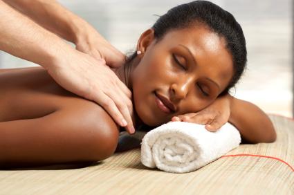 woman having a massage