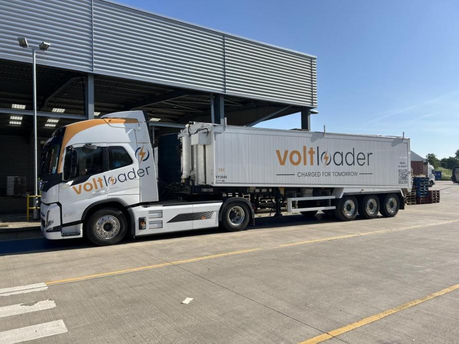 Voltloader HGV charging at Welch's Duxford Depot