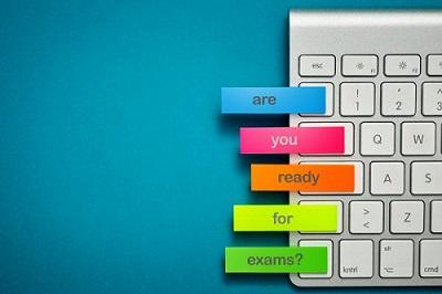 keyboard with post it notes_are you ready for exams? Shutterstock