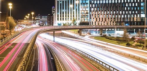   A long-exposure shot of traffic on the motorway.  Credit: Euan Cameron on Unsplash