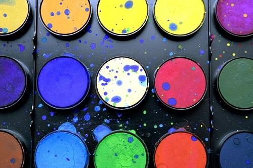 colourful pots of paint_ Image by Mimzy from Pixabay