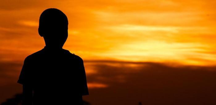   Boy at sunset  Credit: Artsy Solomon