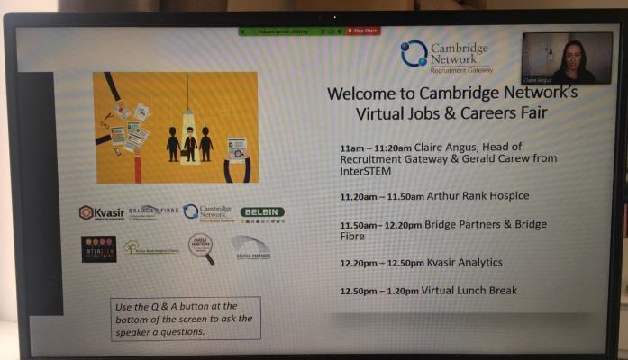 Virtual Jobs and Careers Fair screenshot_July