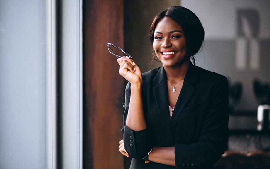 Smiling professional woman